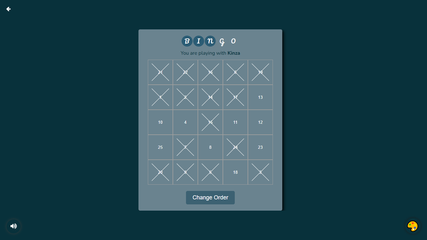 Bingo Game Screenshot