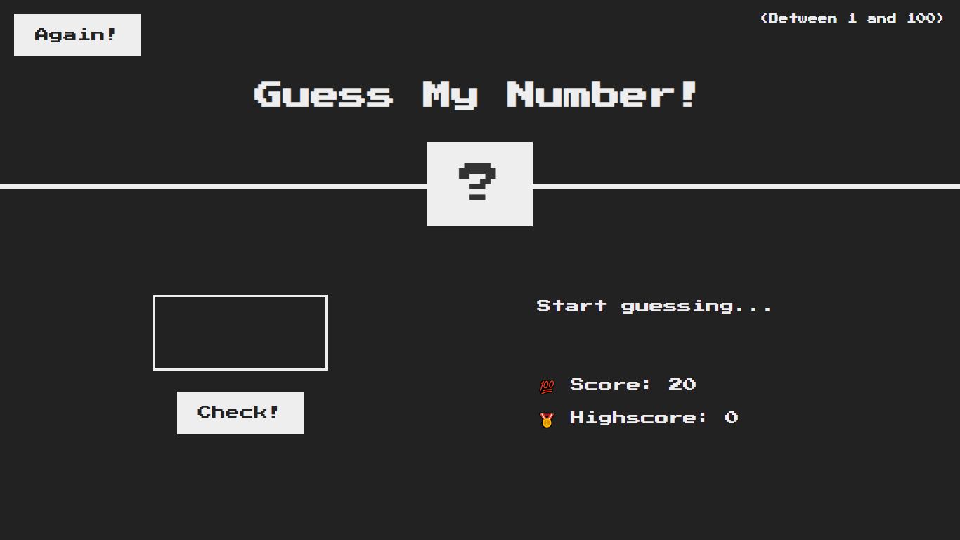 Guess My Number Game Screenshot