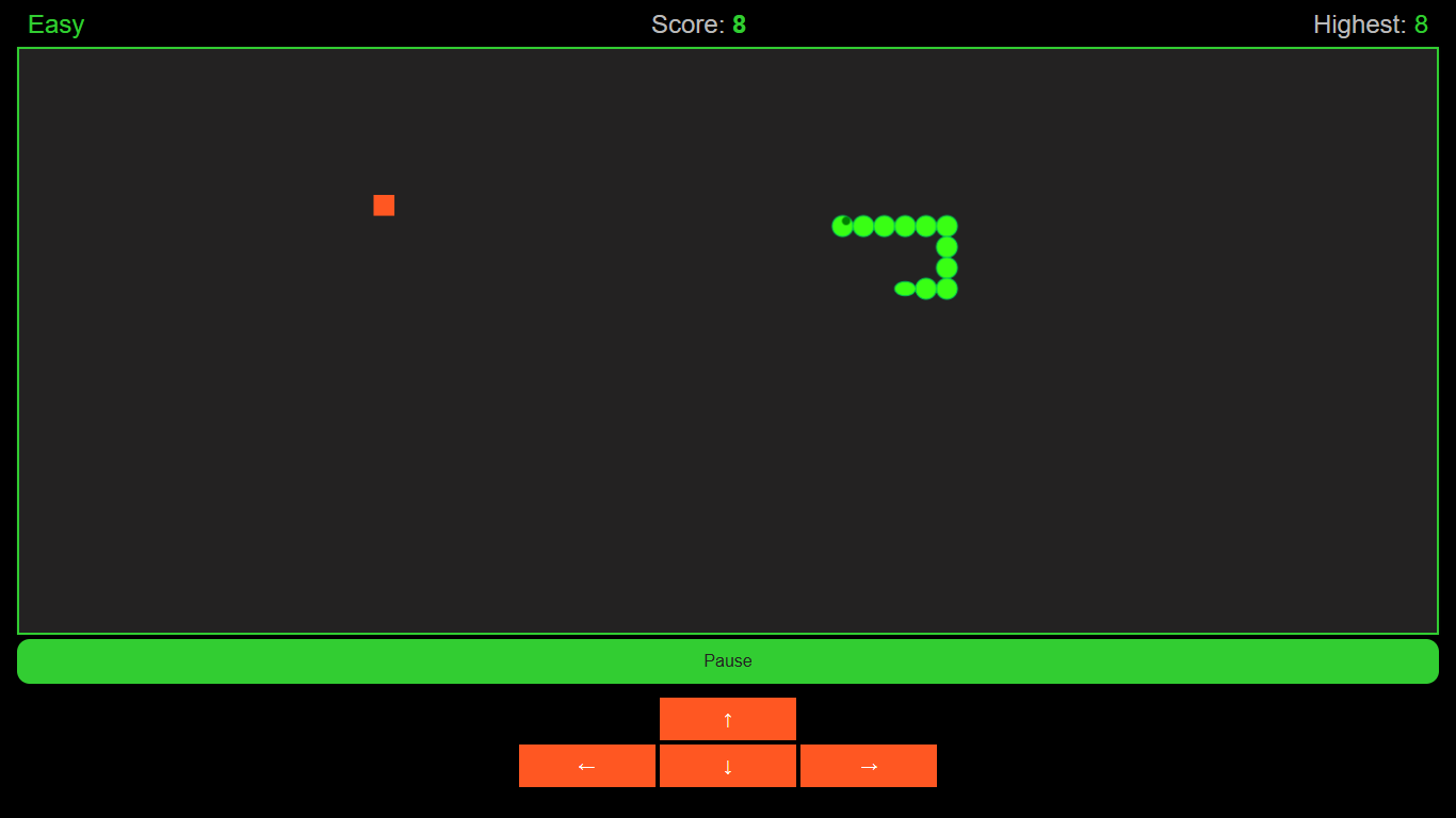 Snake Game Screrenshot