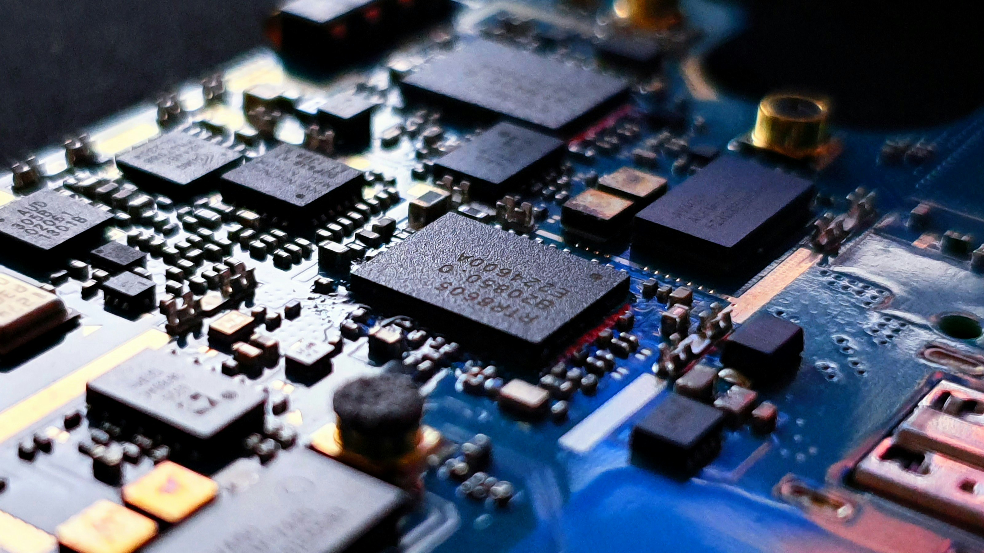 Unsplash image of quantum circuit board close-up